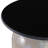 Round Side Table with Marble Top and Swirl Pattern Glass Base - Narrow End Table for Living Room or Bedroom - Modern Accent Furniture with Contemporary Style - 22", White