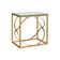 Metal Designs Ellipse Rectangular End Table