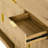 Modern Transitional 3-Drawer 2-Door Storage Cabinet With Open Shelf, White Finish & Gold Handles For Entryway, Living Room, Or Dining Room-1165469673