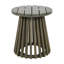 Table d'appoint d'extérieur en bois d'acacia pour le patio, table basse ronde pour la cour arrière, pelouse et balcon-459400091