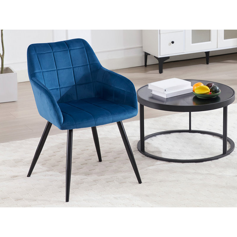 Palumbo Upholstered Dining Chair, Green, Black, 1