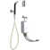 Bedpan Washer with Double Foot Control Mixing Valves and Integral Stops