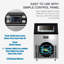 Machine à glaçons commerciale HAVATO 265 lb / 24 H - 46 lb de rangement, acier inoxydable, panneau ACL automatique, autoportant, argent