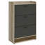 Armoire de rangement à chaussures à 3 niveaux en bois d'ingénierie-1453759899