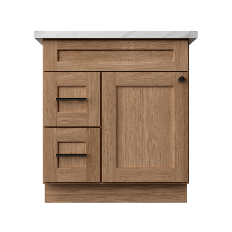 Ensemble de meuble-lavabo Sinber, Chêne Redondo