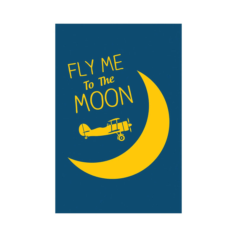 «Fly Me To The Moon», H 40 po x l 26 po x P 1,5 po