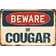 Beware of Cougar Sign