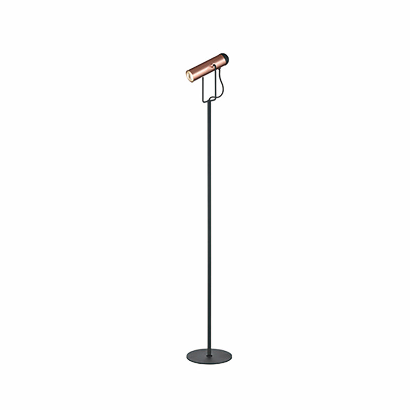 Byrine 160cm Polished Task Floor Lamp, Copper