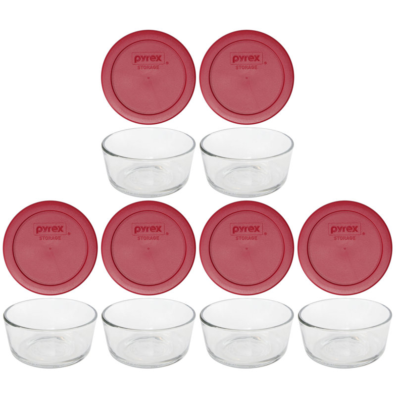 Ensemble de 6 contenants alimentaires Badriya, Rouge sangria