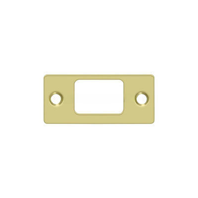 Deltana SP2753U26 Strike Plate, Deadbolt, 2-3/4" x 1-1/4" in Polished Chrome