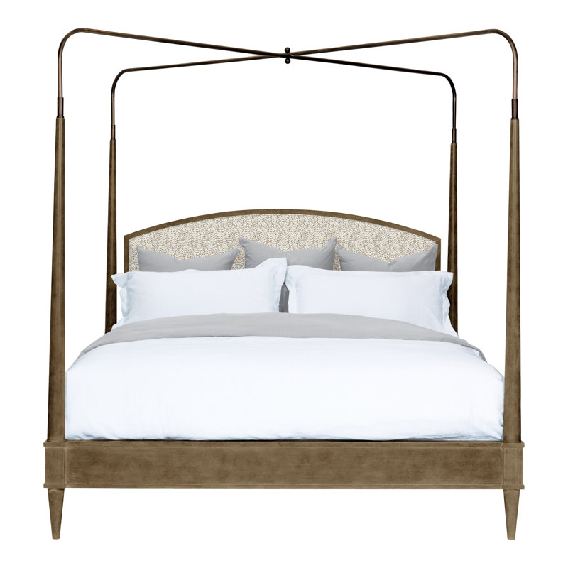Anderkit Upholstered Canopy Bed, Hampton, Worthy Snow