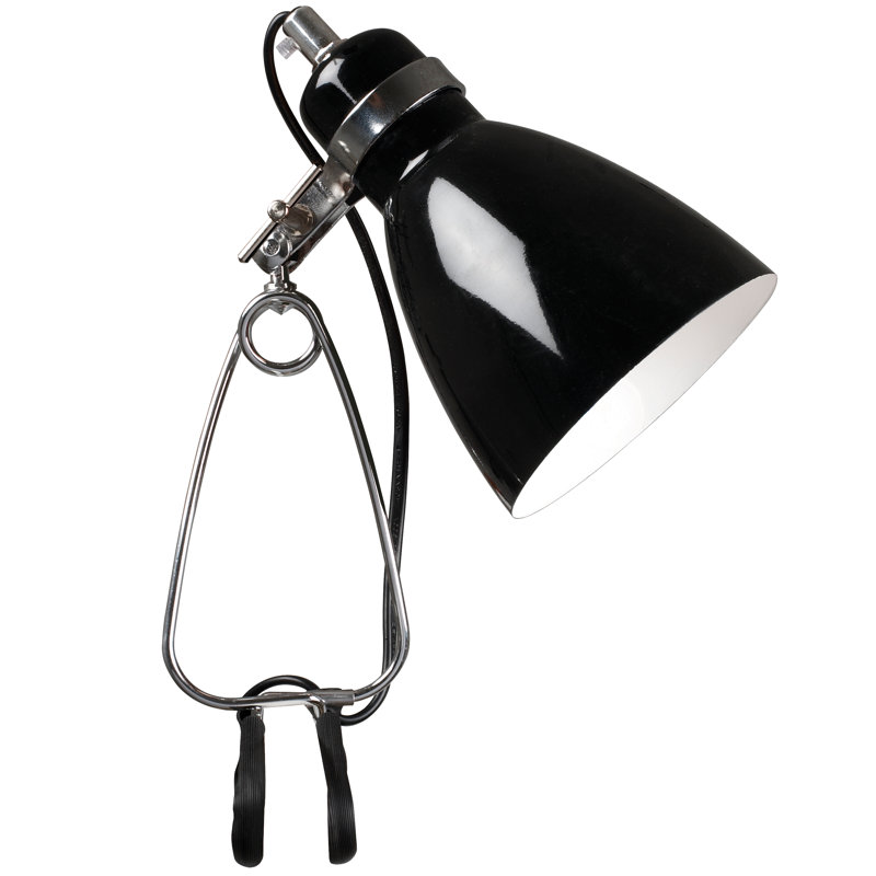 Hiltraud Metal Clip On Lamp, Black