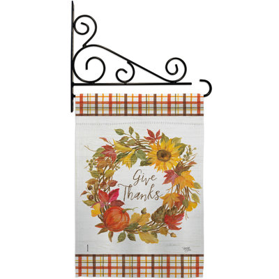 Double Sided 18.5'' H x 13'' W Polyester Flag Set