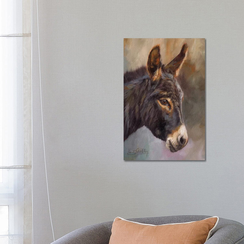Donkey by David Stribbling - Wrapped Canvas Gallery-Wrapped Canvas Giclée, 66.04 cm H  x 45.72 cm W