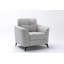 Callie Light Grey Woven Fabric Sofa Loveseat Chair Living Room Set