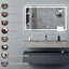 Cornatzer Lighted Aluminium Framed Wall Accent Mirror in Silver-1722187063