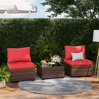 Wicker Outdoor Patio Sofa Set