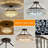 Modern Crystal Oil Polished  Metal Semi Embedded Pendant Light-403740495