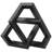 Mishak Metal Abstract Shaped Geometric Decorative Sculpture-1247734954