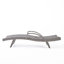 Chaise longue en osier crème