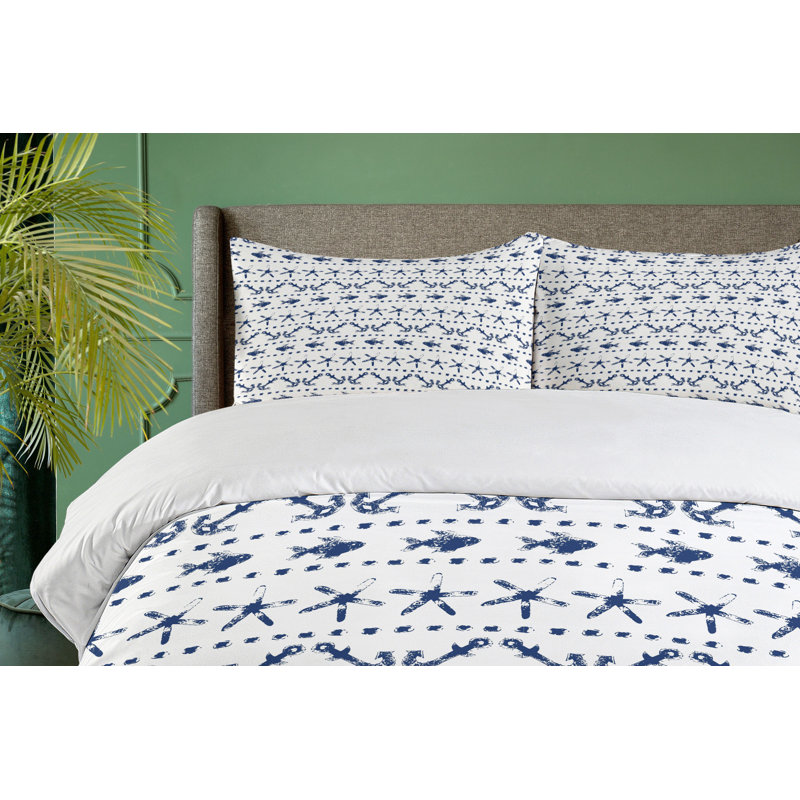 Coastal Polyester Duvet Cover, Queen