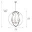 Lustre en forme de globe à 9 lumières de style bougie Petitt-1223028825-1270526023