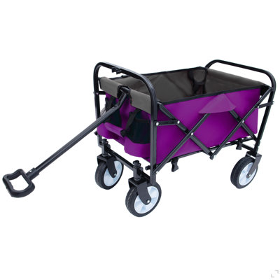 Chariot utilitaire pliable avec sangles Minimeetall - capacité de 225 lb, mauve