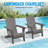Oversized All-Weather Foldable Adirondack Chair with Cup Holder（Set of 2） -1144782317-1168729532