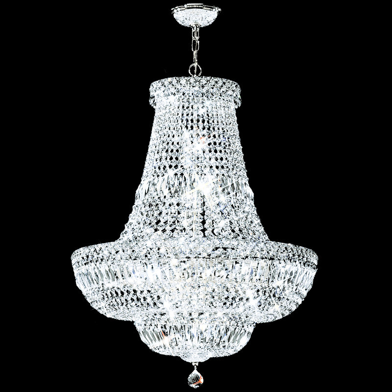 Prestige Chandelier, 28" H x 22" W x 22" D, Swarovski Strass