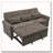 82"Chenille Fabric Pullt Out Sleeper Sofa Bed-508867834