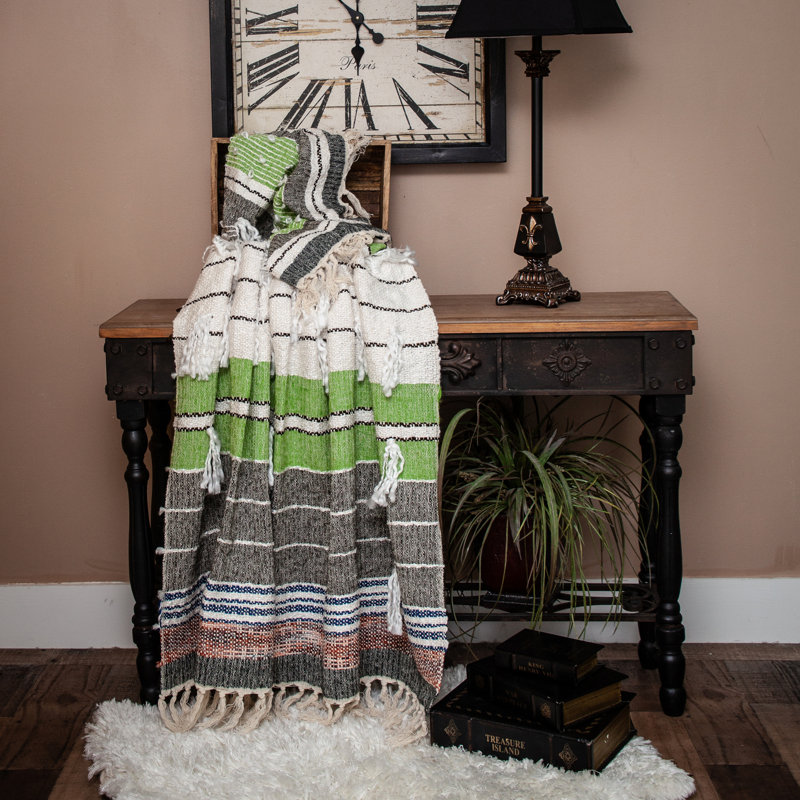 Parkland Collection Ira Multicolor Variegated Woven 52" x 67" Throw Blanket