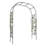 Heavy Duty Steel Garden Arch Arbor Trellis, Weather-Resistant Black Metal Archway for Plants, Weddings, Patio