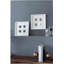 Boîte murale décorative 15,57 x 1,2 x 15,7 po S / 2
