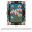 Plaid en flanelle de luxe à motif d'orchidées, doux et chaud, idéal pour le salon, le canapé ou le lit. Décoration intérieure.-133686506