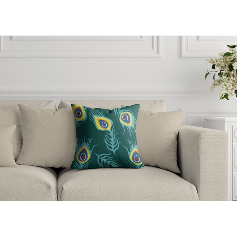 Housse et insert de coussin extérieur Langley, H 17 po x l 17 po, Turquoise