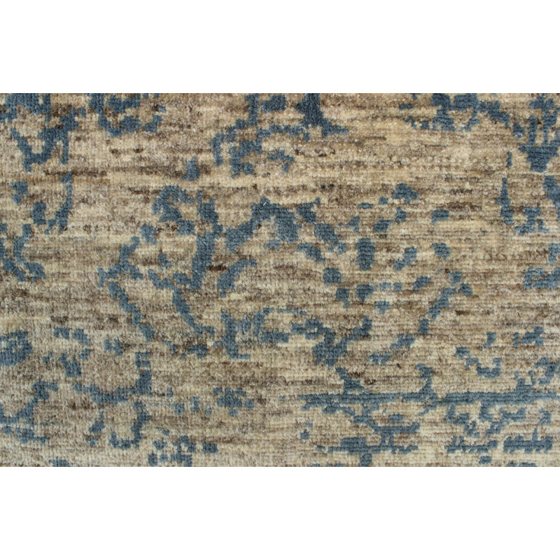 Tapis de zone noué la beige 5 pi 11 po x 8 pi 10 po one-of-kind Alvey