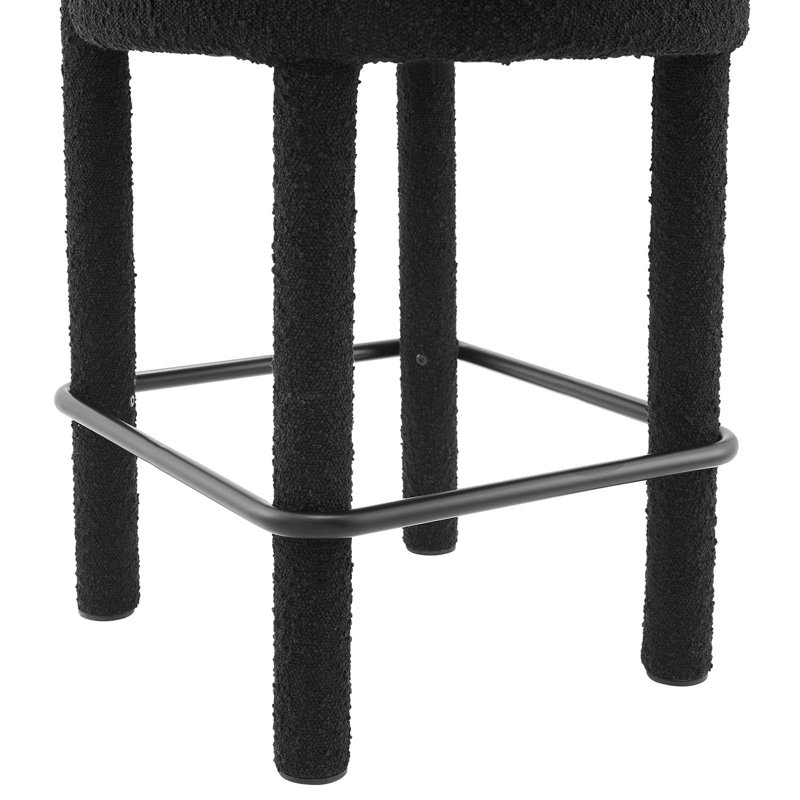 Modway Toulouse Counter/Bar Stool, Counter Stool (26” Seat Height), Black