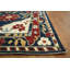 Tapis transitionnel bleu fait à la main 9 x 11 Oushak