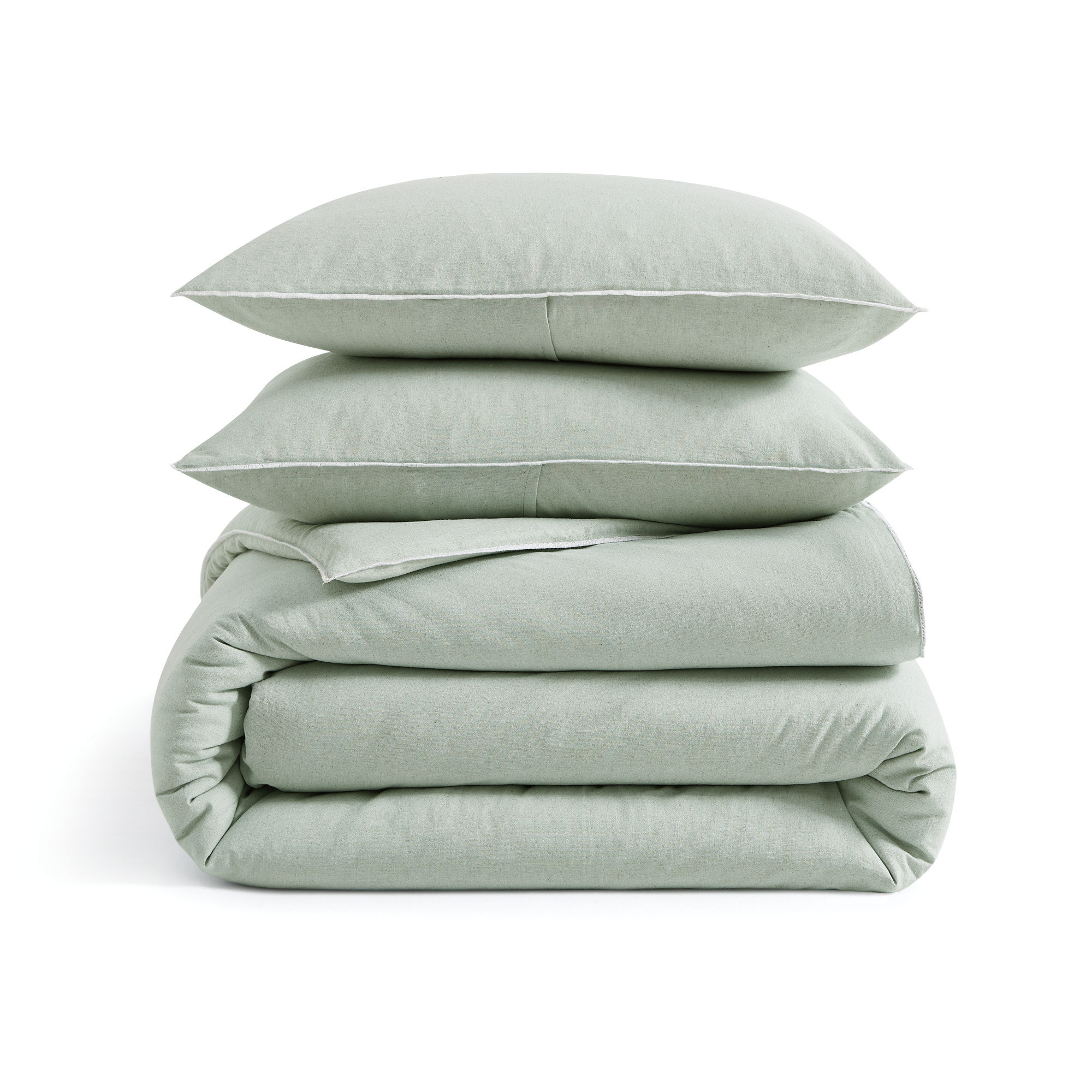 Buy Nautica Premium Cotton Colorblock Pillow Covers -Forest Green