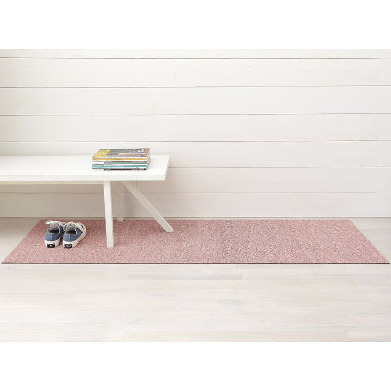 Heathered Indoor / Outdoor Doormat, 0.6cm H x 61cm W x 183cm L, Blush