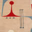 Mid Century Modern Hand Knotted Geometric Area Rug-1421114951