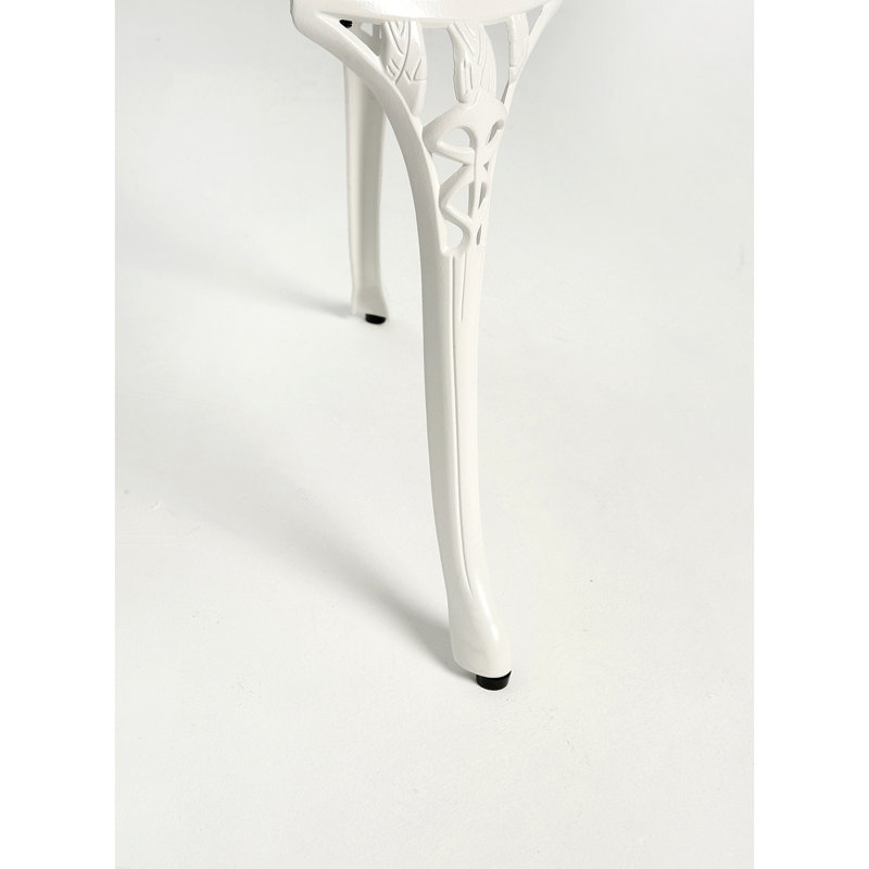 Banc de jardin en métal, Blanc