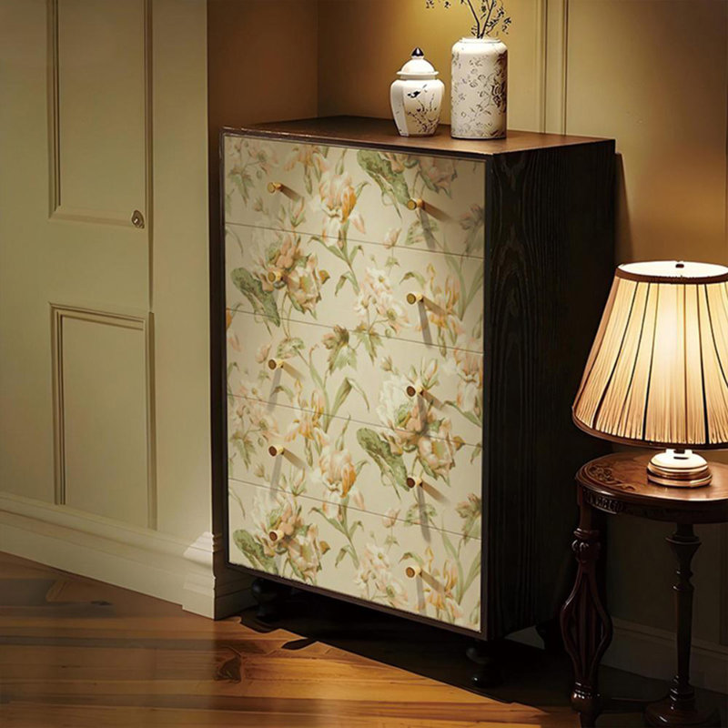 Commode à 5 tiroirs French Floral