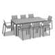 Placido Ridge 13 Piece Extendable Dining Set - With ConTop