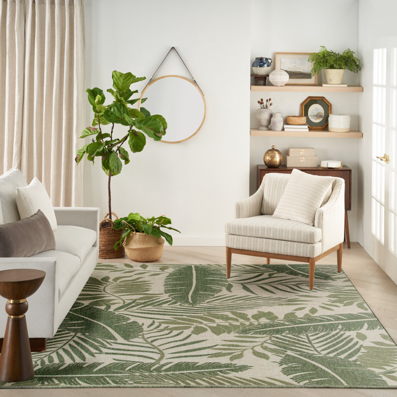 Analleli Indoor/Outdoor Area Rug, Rectangle 8' x 10'