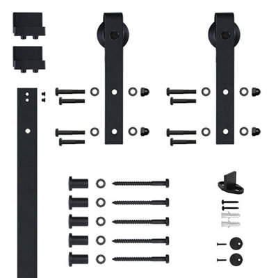 6.6 Ft. Soft Close Standard Single Barn Door Hardware Kit (Door Not Included)