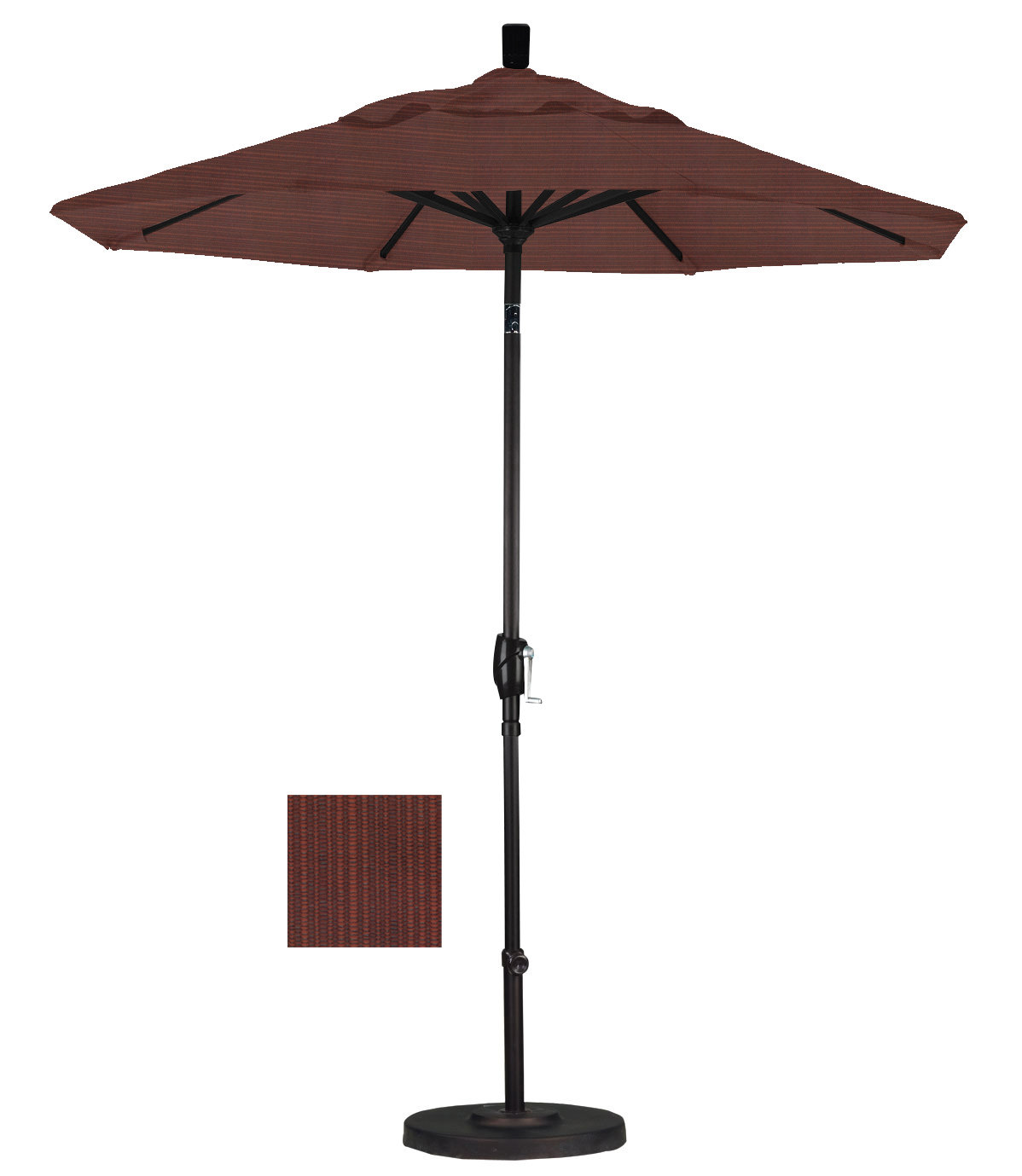 90'' Outdoor Umbrella, Terrace Adobe Performance, Olefin, Black