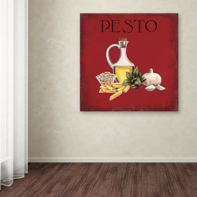 « italien cuisine ii », impression sur toile tendue