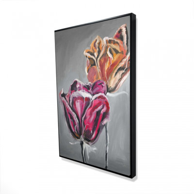 Abstract Tulips Print On Canvas