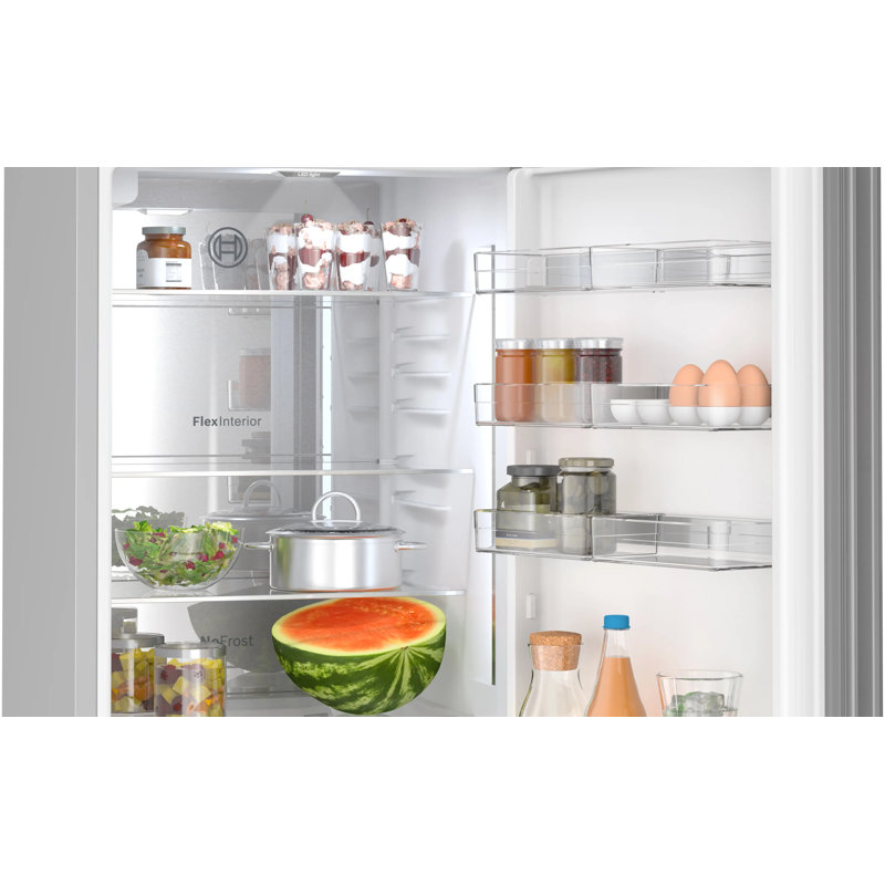 Free-Standing Fridge-Freezer, White
